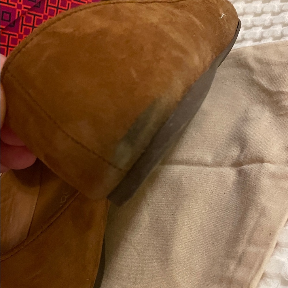 Tory Burch Brown Suede Loafers smoking slipper 9.5 rhum 200 - Picture 9 of 14